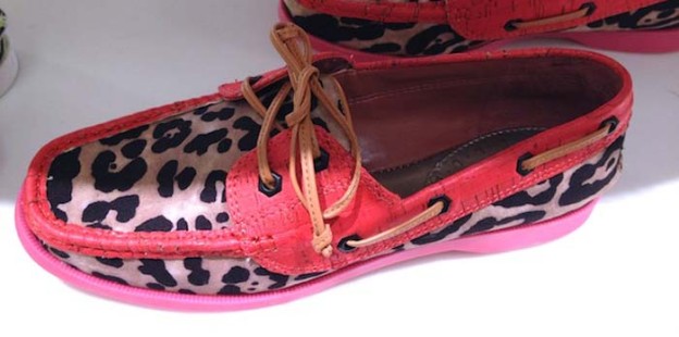 mocassino animalier rosa