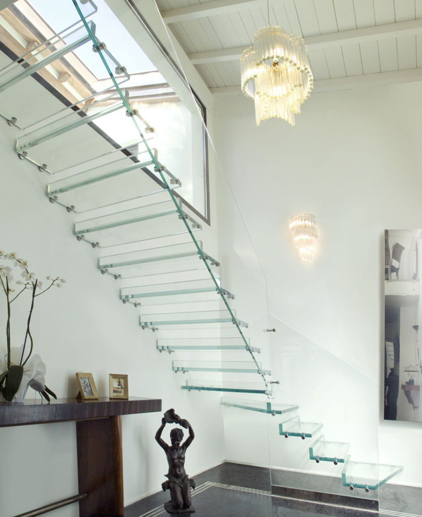 glass stairs look home