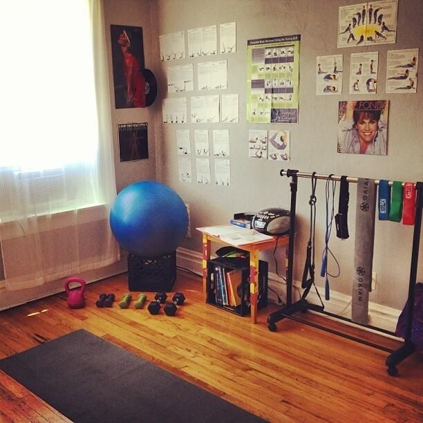 home gym look home