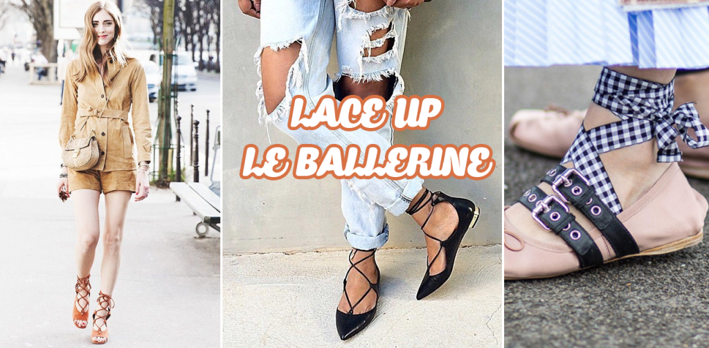 ballerine lace up